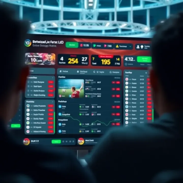 Dashboard displaying Betwizad JetX platform with betting options and game statistics