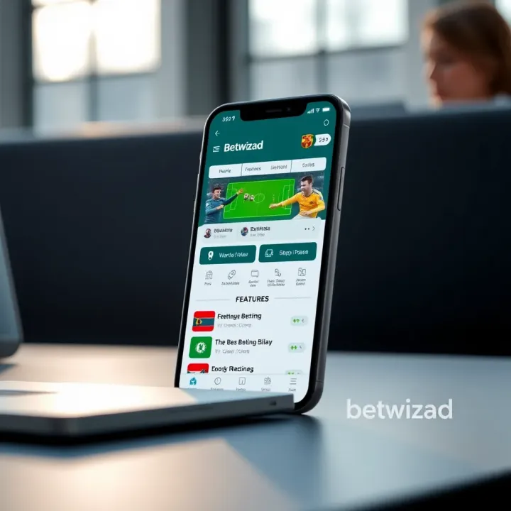 User interface of BetWizad showing latest betting options and features