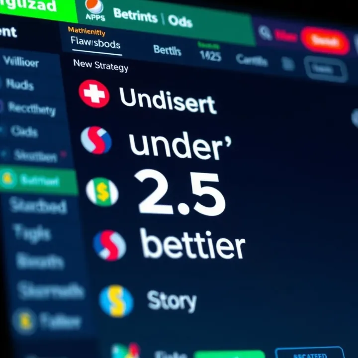 Graphic depicting betting odds and strategy icons on a digital betting platform interface