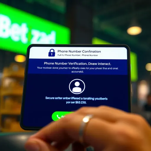 Secure verification screen confirming phone number authentication on Betwizad platform