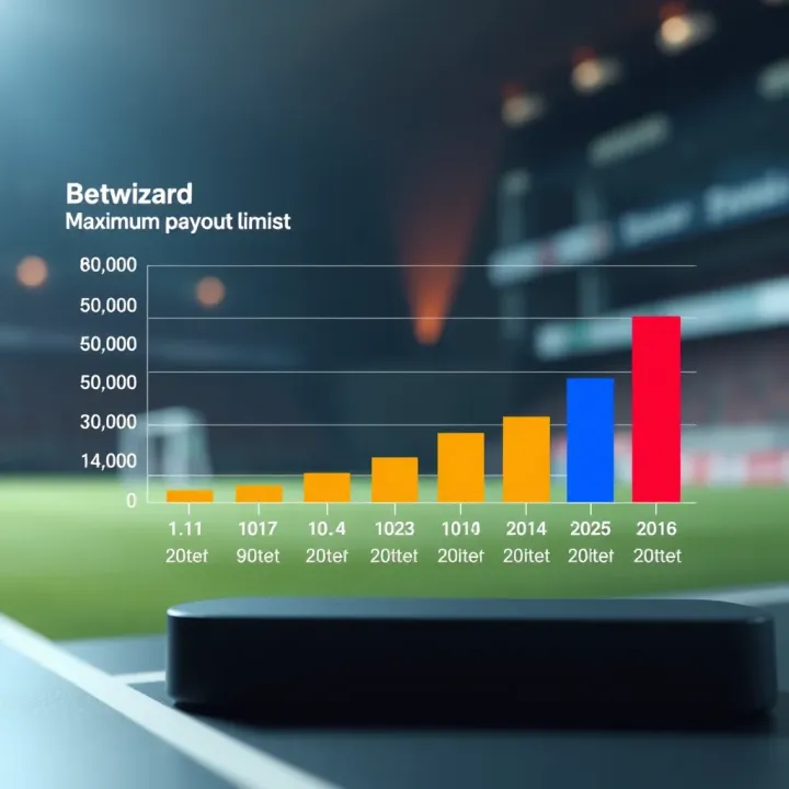 Visual Representation of Betwizard Maximum Payout Limits in Nigeria Graph showing different maximum payout limits for Betwizard users in Nigeria